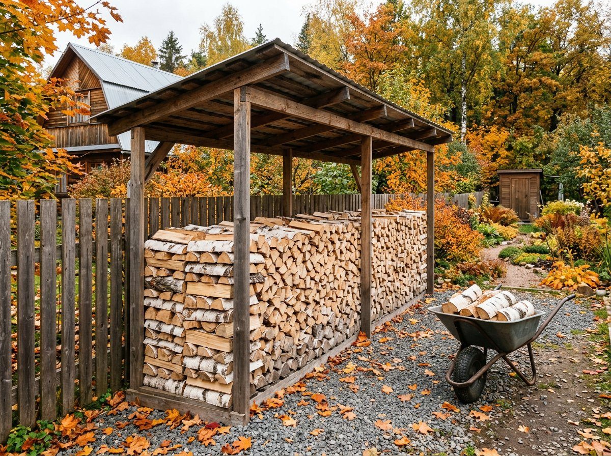 Дровник под ключ — 16 м³ — Калуга, переулок Черёмуховая, 77